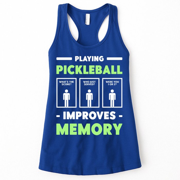 Playing Pickleball Improves Memory Dink Player Cute Gift Womens Tank Top