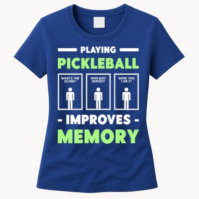 Playing Pickleball Improves Memory Dink Player Cute Gift Womens T-Shirt
