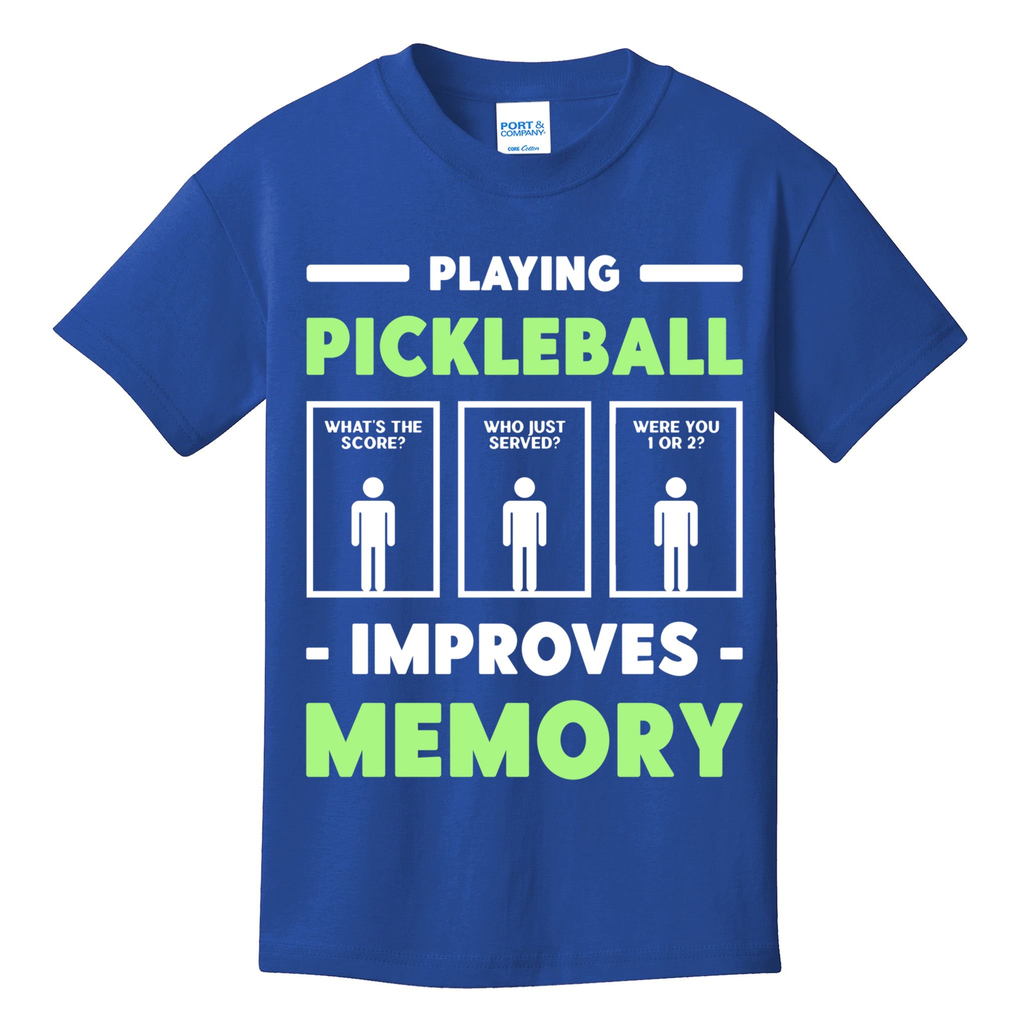Playing Pickleball Improves Memory Dink Player Cute Gift Kids T-Shirt