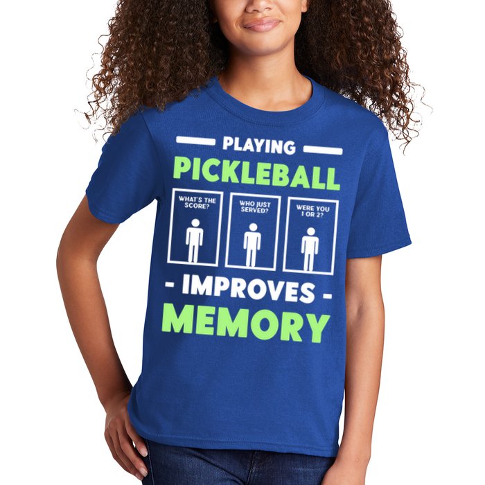 Playing Pickleball Improves Memory Dink Player Cute Gift Kids T-Shirt