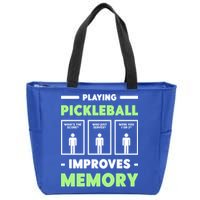Playing Pickleball Improves Memory Dink Player Cute Gift Zip Tote Bag