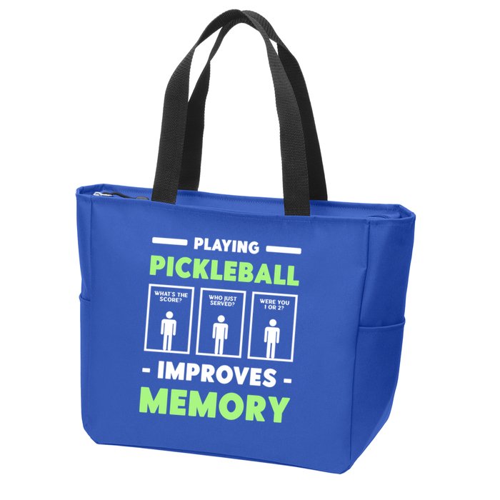 Playing Pickleball Improves Memory Dink Player Cute Gift Zip Tote Bag