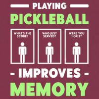 Playing Pickleball Improves Memory Dink Player Cute Gift 16oz Travel Tumbler