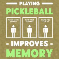 Playing Pickleball Improves Memory Dink Player Cute Gift Garment-Dyed Women's Muscle Tee