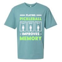 Playing Pickleball Improves Memory Dink Player Cute Gift Sueded Cloud Jersey T-Shirt