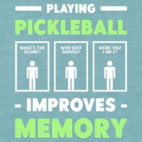 Playing Pickleball Improves Memory Dink Player Cute Gift Sueded Cloud Jersey T-Shirt