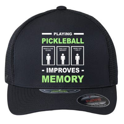 Playing Pickleball Improves Memory Dink Player Flexfit Unipanel Trucker Cap