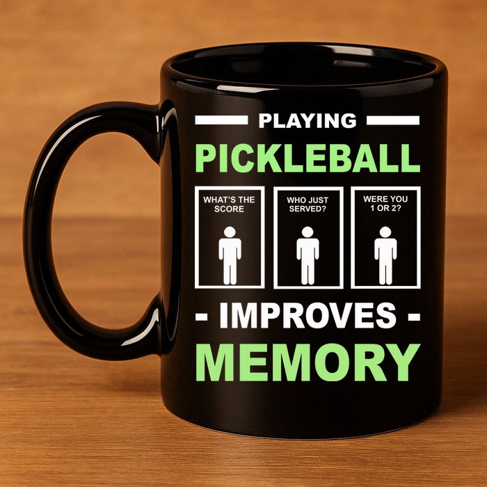 Playing Pickleball Improves Memory Dink Player 11oz C Handle Ceramic Mug