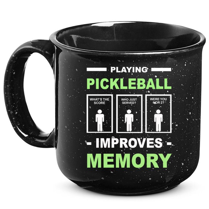 Playing Pickleball Improves Memory Dink Player 15oz Campfire Ceramic Mug