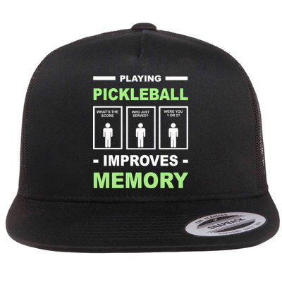 Playing Pickleball Improves Memory Dink Player Flatbill Hat