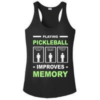 Playing Pickleball Improves Memory Dink Player Ladies PosiCharge Competitor Racerback Tank