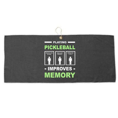Playing Pickleball Improves Memory Dink Player Large Microfiber Waffle Golf Towel