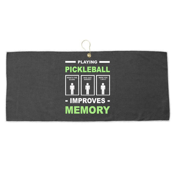 Playing Pickleball Improves Memory Dink Player Large Microfiber Waffle Golf Towel