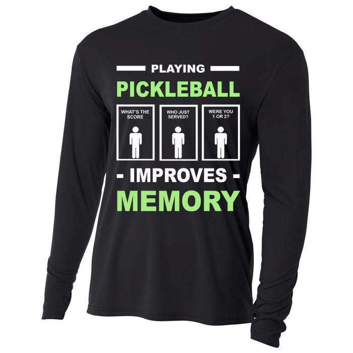 Playing Pickleball Improves Memory Dink Player Cooling Performance Long Sleeve Crew