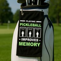 Playing Pickleball Improves Memory Dink Player Golf Towel
