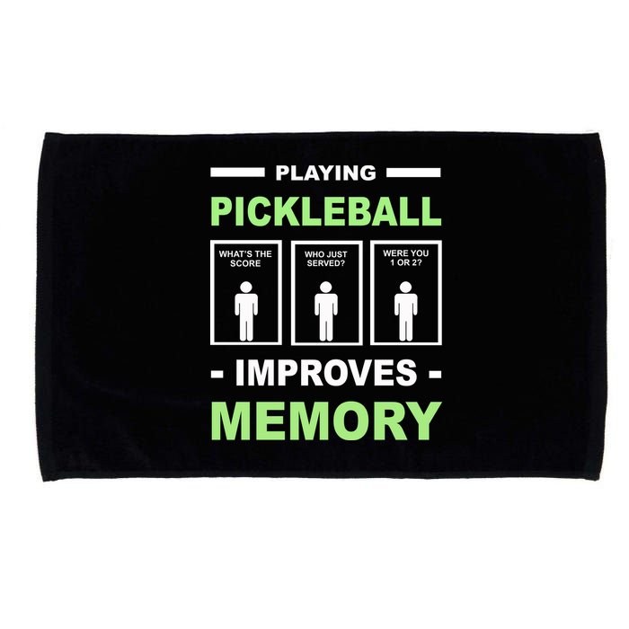 Playing Pickleball Improves Memory Dink Player Microfiber Hand Towel