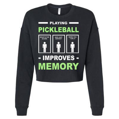 Playing Pickleball Improves Memory Dink Player Cropped Pullover Crew
