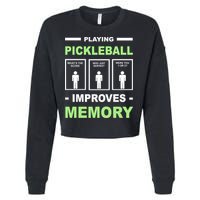 Playing Pickleball Improves Memory Dink Player Cropped Pullover Crew