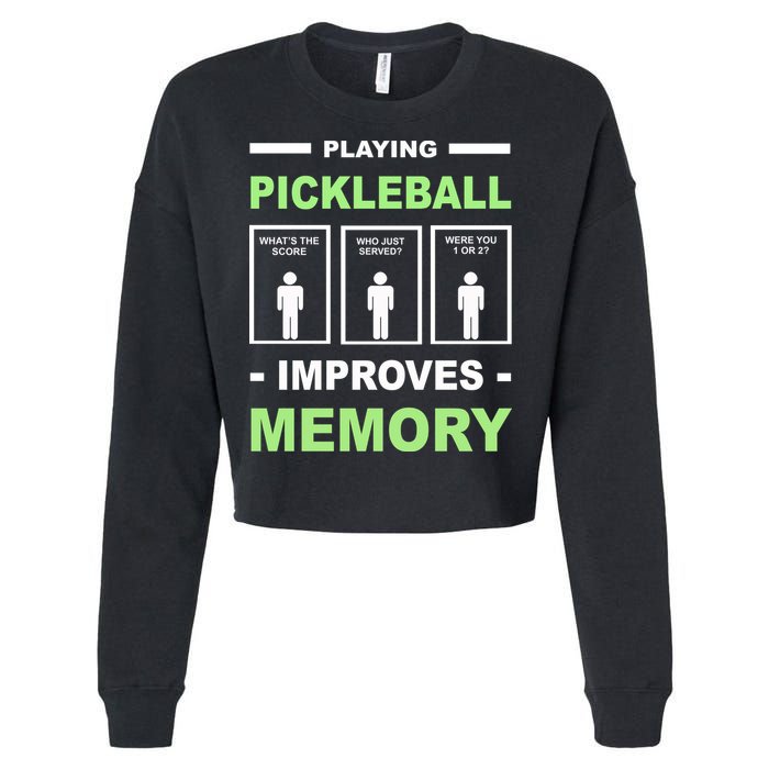 Playing Pickleball Improves Memory Dink Player Cropped Pullover Crew