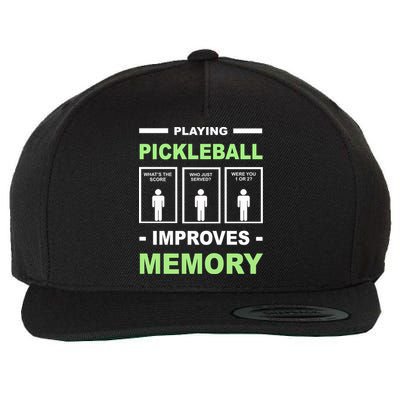 Playing Pickleball Improves Memory Dink Player Wool Snapback Cap
