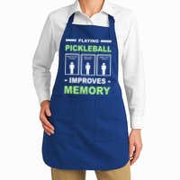 Playing Pickleball Improves Memory Dink Player Full-Length Apron With Pockets
