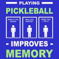 Playing Pickleball Improves Memory Dink Player Full-Length Apron With Pockets