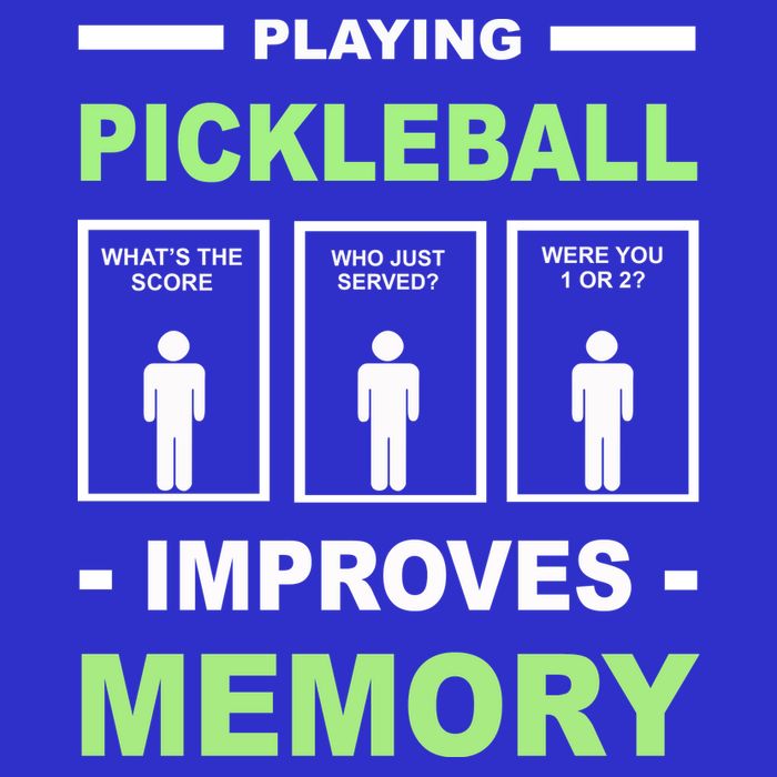 Playing Pickleball Improves Memory Dink Player Full-Length Apron With Pockets