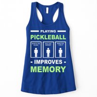 Playing Pickleball Improves Memory Dink Player Womens Tank Top