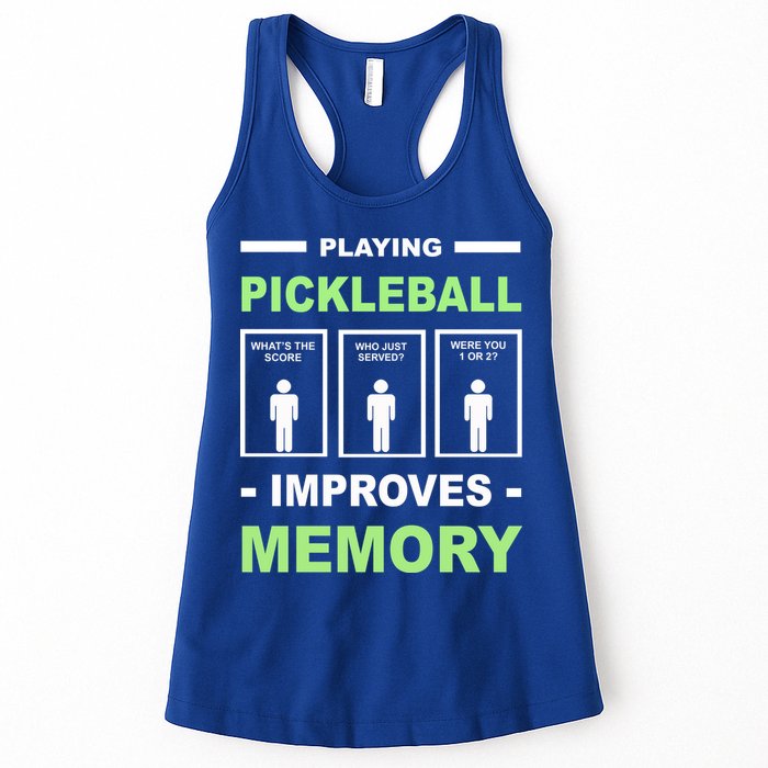 Playing Pickleball Improves Memory Dink Player Womens Tank Top