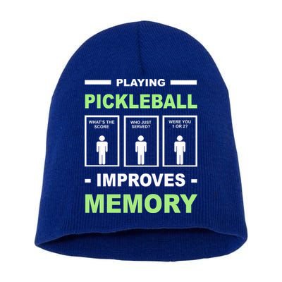 Playing Pickleball Improves Memory Dink Player Short Acrylic Beanie