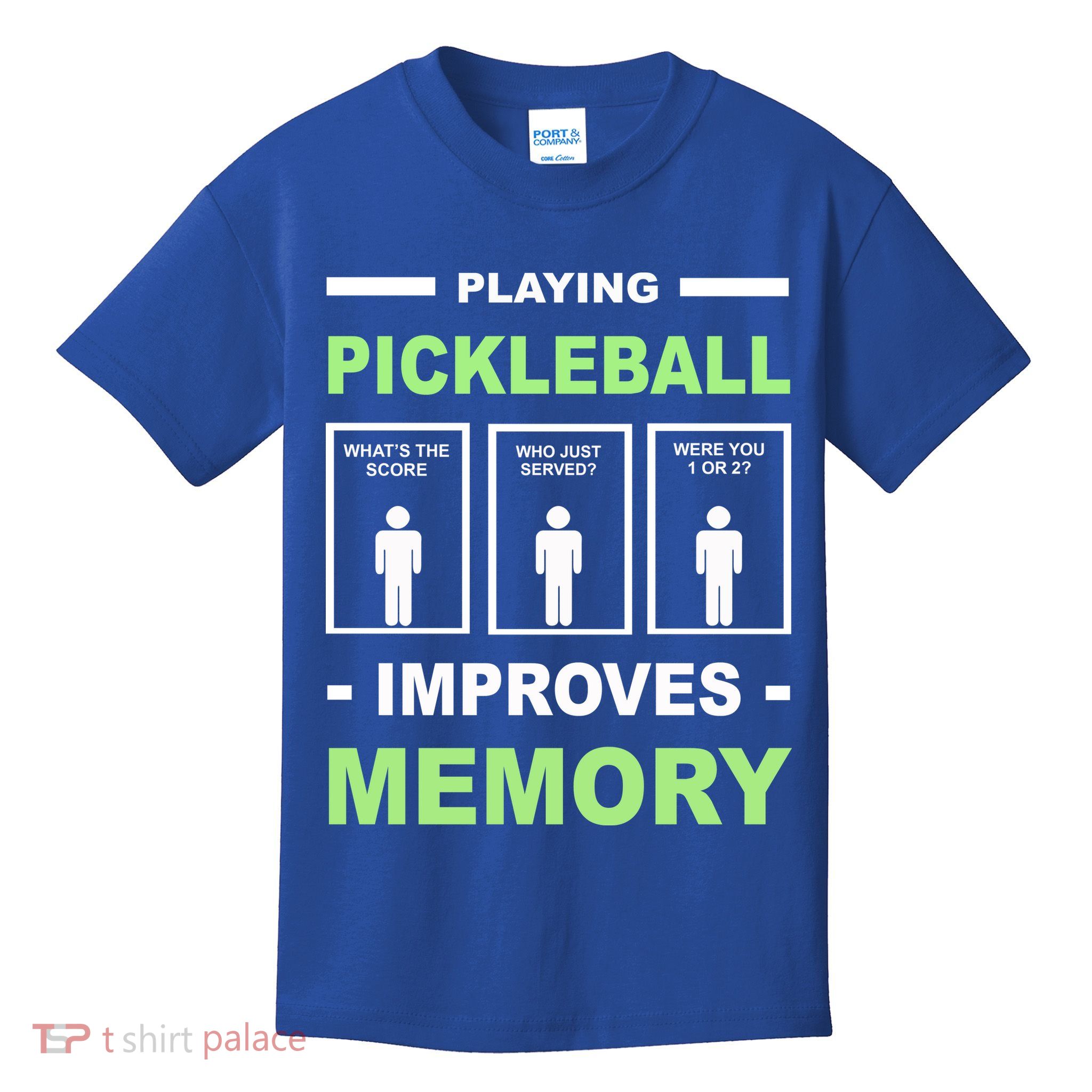 Playing Pickleball Improves Memory Dink Player Kids T-Shirt