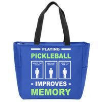 Playing Pickleball Improves Memory Dink Player Zip Tote Bag