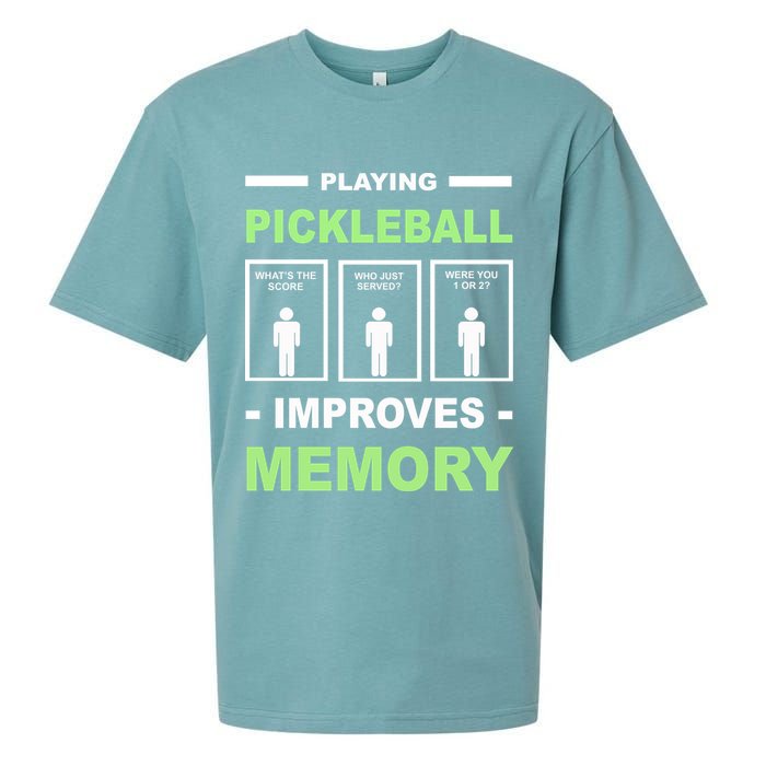 Playing Pickleball Improves Memory Dink Player Sueded Cloud Jersey T-Shirt