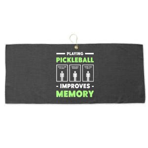 Playing Pickleball Improves Memory Dink Player Large Microfiber Waffle Golf Towel