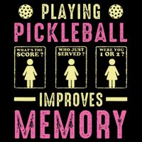 Playing Pickleball Improves Memory Funny Pickleball Design Daily Commute Backpack