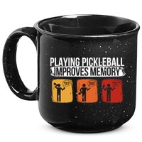 Playing Pickleball Improves Memory Pickleball Player Cute Gift 15oz Campfire Ceramic Mug