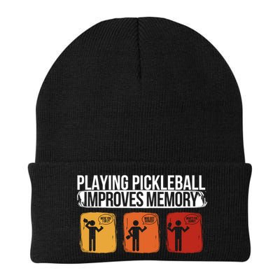 Playing Pickleball Improves Memory Pickleball Player Cute Gift Beanie