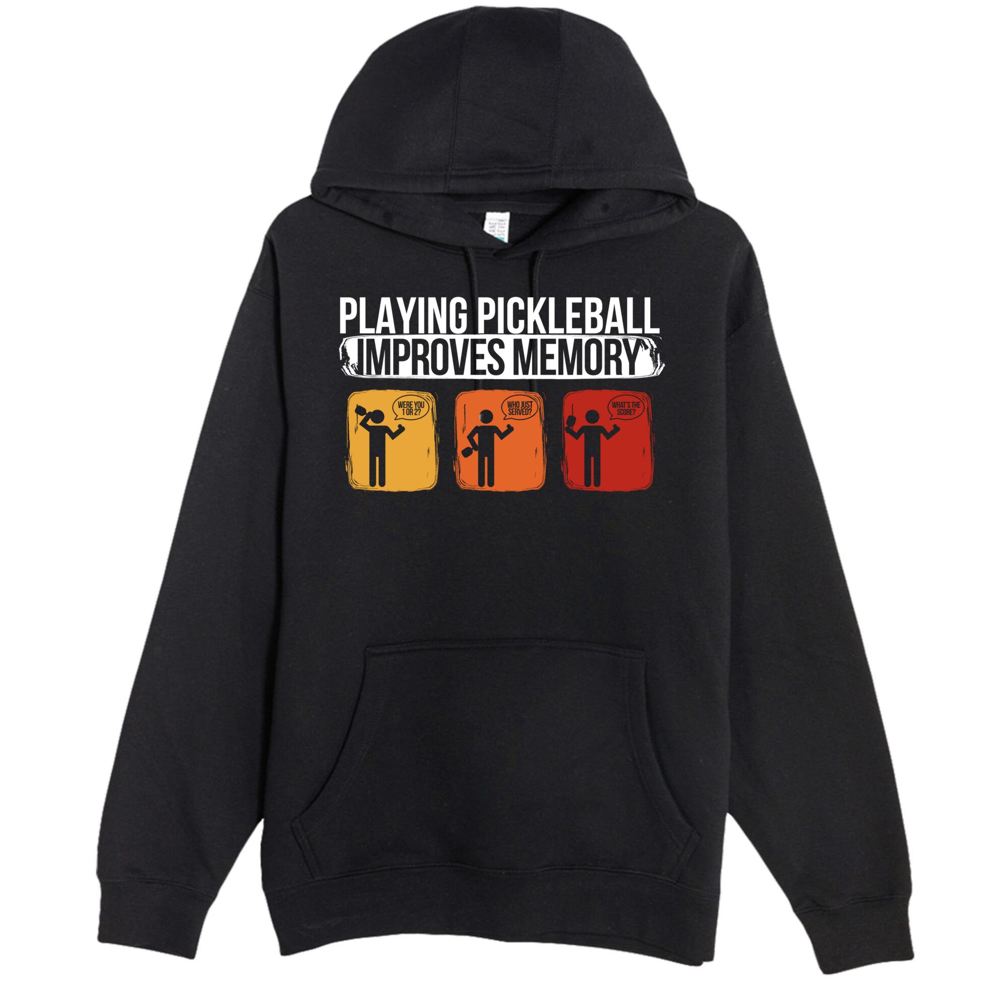 Playing Pickleball Improves Memory Pickleball Player Cute Gift Premium Pullover Hoodie