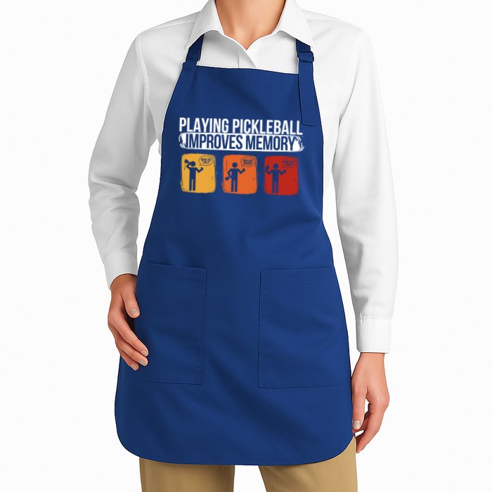 Playing Pickleball Improves Memory Pickleball Player Cute Gift Apron