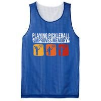 Playing Pickleball Improves Memory Pickleball Player Cute Gift Mesh Reversible Basketball Jersey Tank