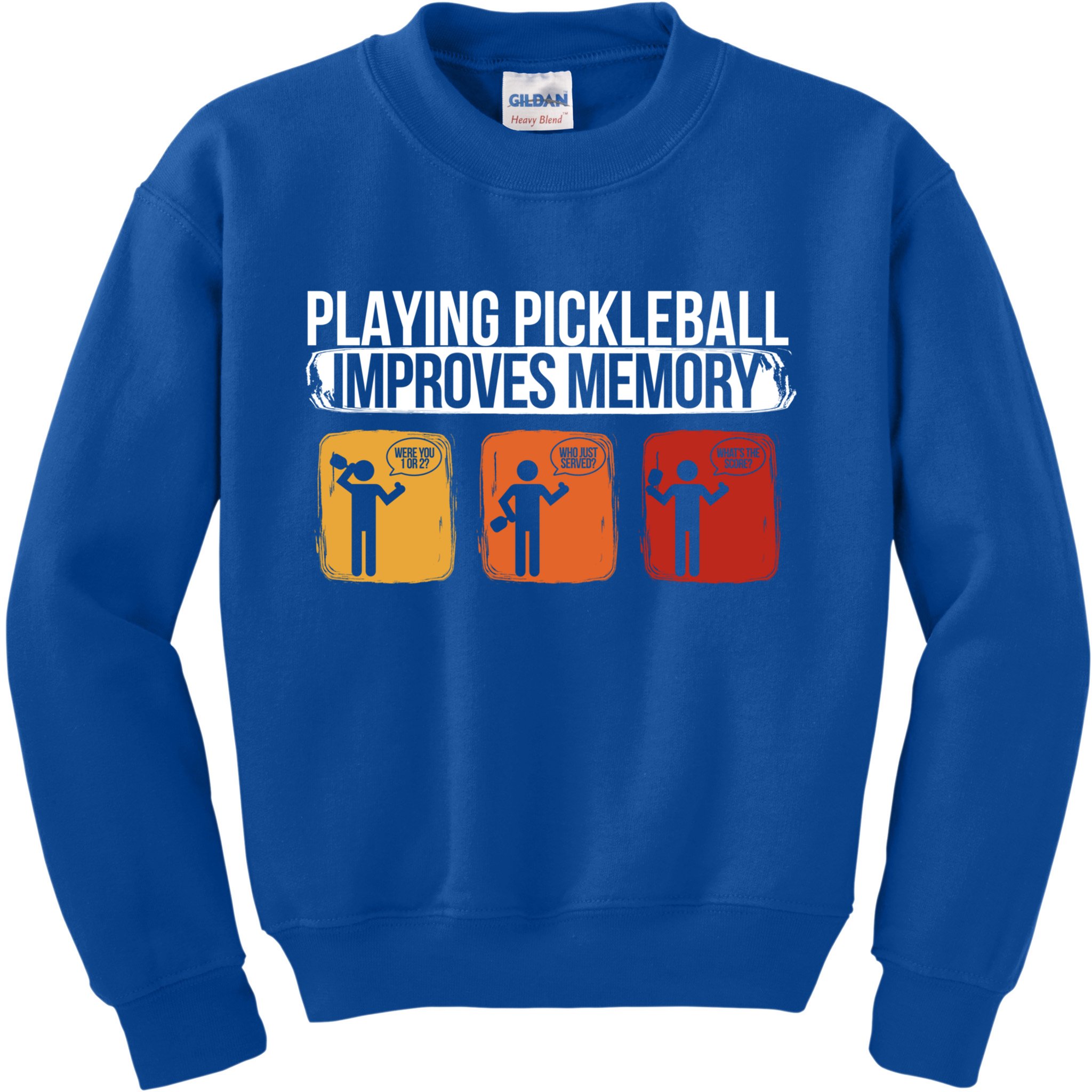 Playing Pickleball Improves Memory Pickleball Player Cute Gift Kids Sweatshirt