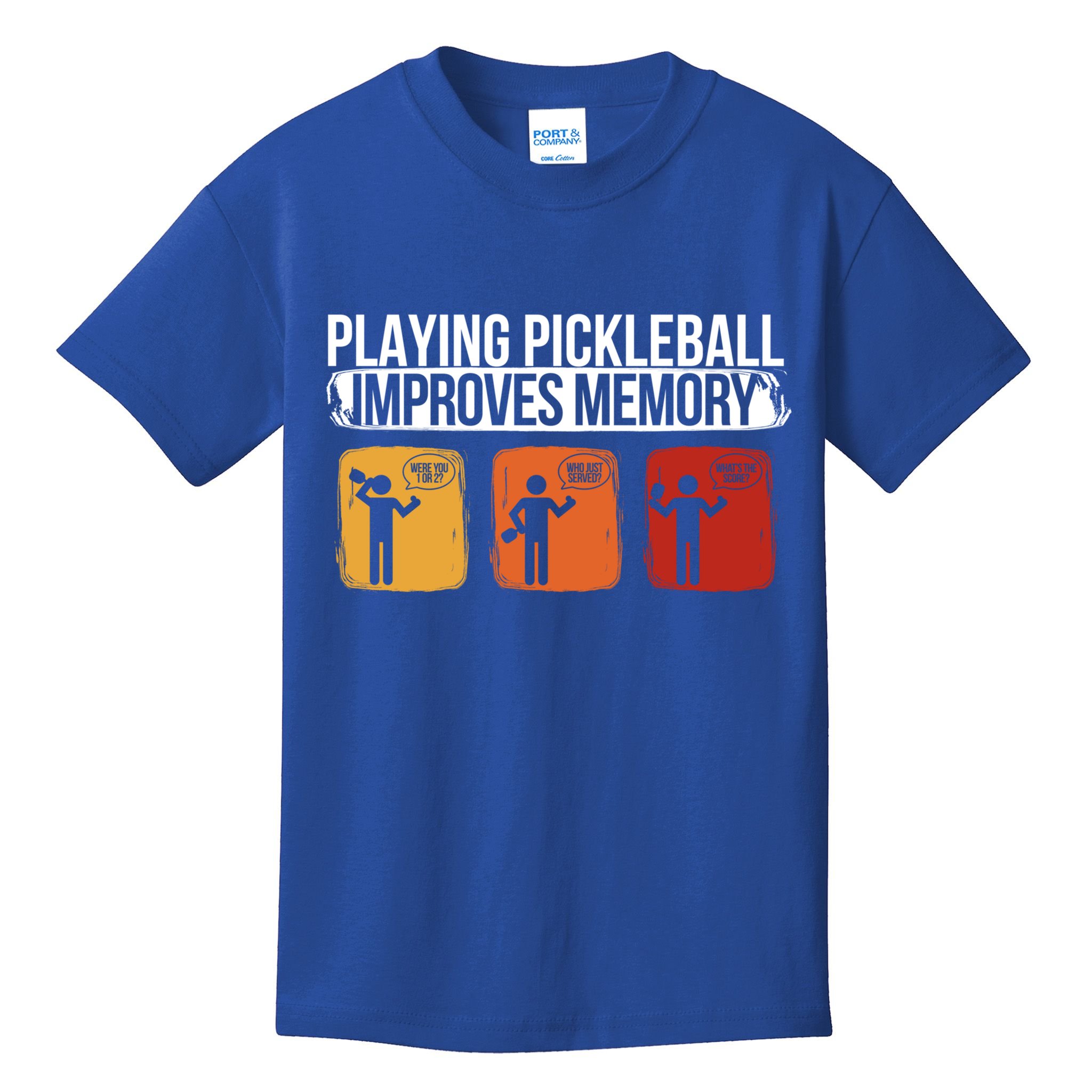 Playing Pickleball Improves Memory Pickleball Player Cute Gift Kids T-Shirt
