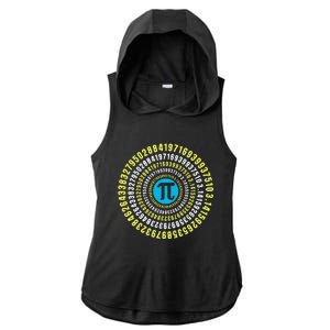 PiDigits Ladies PosiCharge Tri-Blend Wicking Draft Hoodie Tank