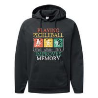 Playing Pickleball Improves Memory Pickleball Performance Fleece Hoodie