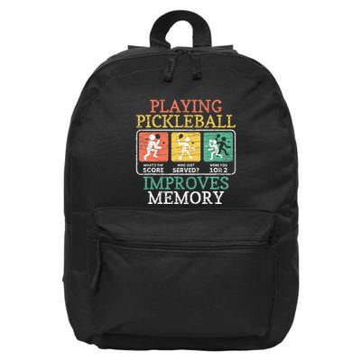 Playing Pickleball Improves Memory Pickleball 16 in Basic Backpack