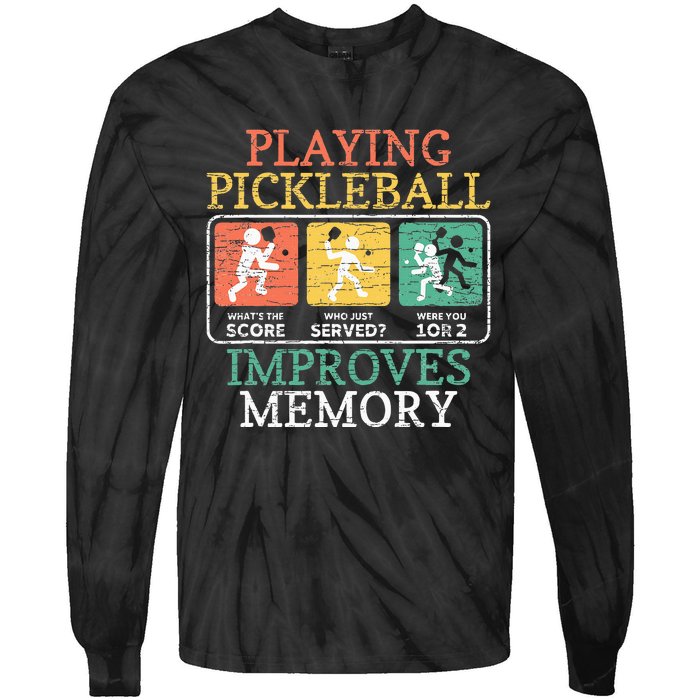 Playing Pickleball Improves Memory Pickleball Tie-Dye Long Sleeve Shirt