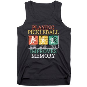 Playing Pickleball Improves Memory Pickleball Tank Top