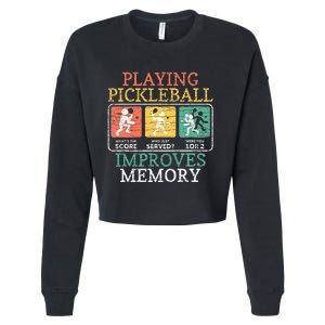 Playing Pickleball Improves Memory Pickleball Cropped Pullover Crew