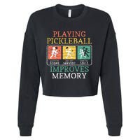 Playing Pickleball Improves Memory Pickleball Cropped Pullover Crew