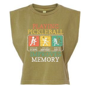 Playing Pickleball Improves Memory Pickleball Garment-Dyed Women's Muscle Tee